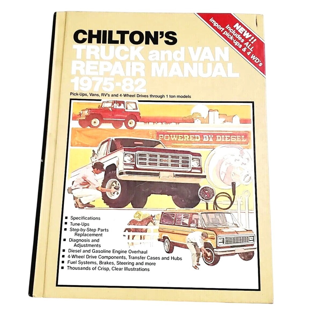 Chilton Truck and Van Repair Manual 1975-82 Style 7150 Service Guide Hardcover